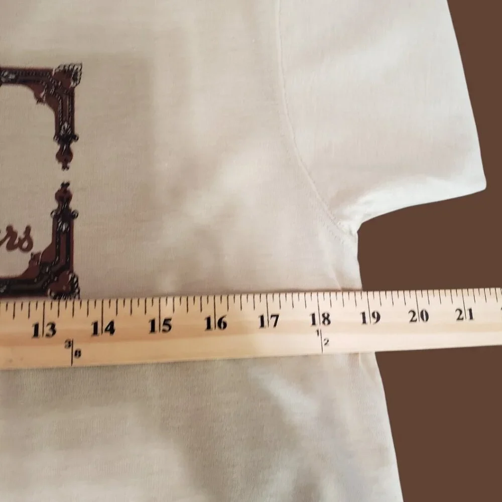 Devil Sport Classic Concours Graphic Tee Short Sleeve Cotton T-Shirt Tan  Size 3 - Picture 3 of 6
